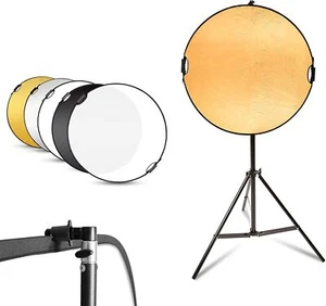 Selens 43inch 5in1 Collapsible Handle Round Reflector Stand Kit for Photography - Picture 1 of 15