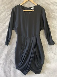 H&M WOMENS DRESS SIZE 8/10 LONG SLEEVE ZIP UP LONG SLEEVE - Picture 1 of 10