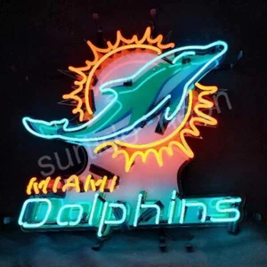 Miami Football Team Leuchtreklame offen individuell Man Cave Club Lampe 24"x20" - Bild 1 von 3