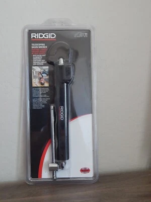 Ridgid 1/2 in.-1-1/4 in. Adjustable 10 in.-17 in. Telescoping Basin Pipe Wrench - Image 1 of 2