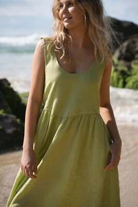 Frida Linen Dress - Picture 1 of 12