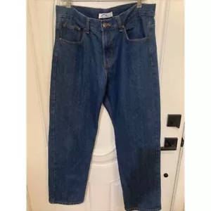 BLUE MOUNTAIN Jeans Men's 34x32 Regular Fit Straight Denim Stone Wash Blue - Picture 1 of 6