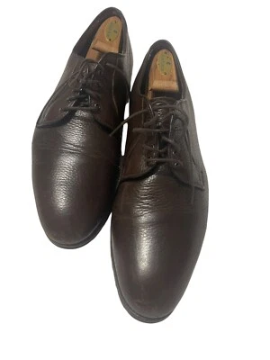 Brooks Brothers "Commando" Hombres 13 Marrón Grano Guijarro Cuero Vestido Zapato Oxford Foto 1 de 4