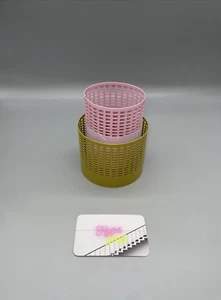 IKEA TESAMMANS Teelichthalter 2er-Set, gelb/rosa  stilvolle Limited Edition Deko - Bild 1 von 1