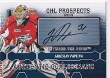 12/13 ITG BETWEEN THE PIPES JAROSLAV PAVELKA AUTOGRAPH AUTO