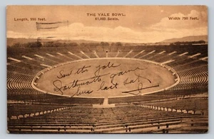 Oct 1924 College Football Stadium Yale Bowl "Saw Dartmouth game here last Sat" - Picture 1 of 2