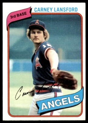 1980 TOPPS CARNEY LANSFORD . CALIFORNIA ANGELS #337 - Image 1 of 2