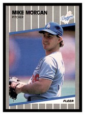 1989 Fleer Update #U-91 MIKE MORGAN Los Angeles Dodgers ~B1S