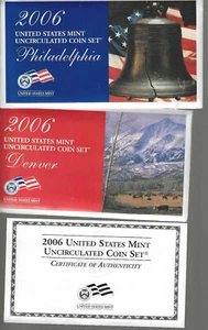 2006 United States Mint Uncirculated Coin Sets Denver and Philadelphia - Picture 1 of 7