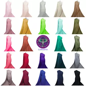 Tessuto Jersey Soft Touch 4 Vie Stretch Poliestere Elastan Materiale per Dressing - Foto 1 di 94