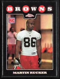 2008 Topps Chrome MARTIN RUCKER Refractor Rookie Card RC #TC217 Browns QTY - Picture 1 of 2