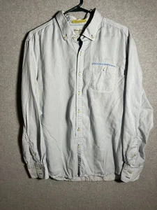 Camisa Tommy Bahama Hombres XL Azul Rayas Informal Isla Calce Moderno Tencel/Algodón - Imagen 1 de 10