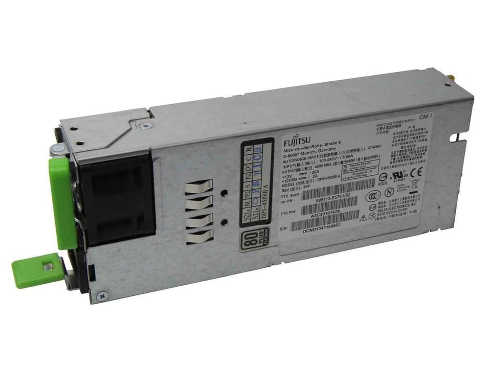Fujitsu DPS-450SB 450W Watt Netzteil Primergy RX200 S7 S8 A3C40161429 - Bild 1 von 1