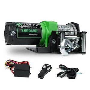 2500 lb. ATV/UTV Elektrische Seilwinde, 12V Wasserdicht Stahlseil 2500LB Stahlseil - Bild 1 von 8