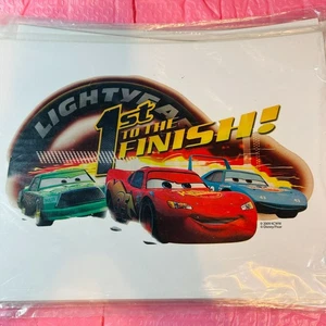 Disney Pixar Cars Aufkleber Lightning McQueen Racing Team Logos 1st To The Finish - Bild 1 von 5