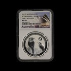 2017-P Australia $1 Silver Kookaburra Shark Privy Early Releases NGC MS69