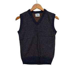 Vintage 80s JCPenny The Fox Sweater Vest Women’s Blue Knit Winter Grandmacore 14 - Bild 1 von 4