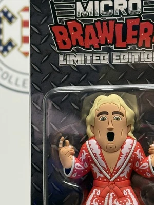 Camiseta de lucha libre profesional Micro Brawler edición limitada Ric Flair túnica roja figura Foto 1 de 3