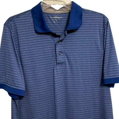 Polo de rendimiento Croft & Barrow® de ajuste clásico a rayas para hombre - talla mediana Foto 1 de 4