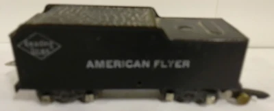 EARLY AMERICAN FLYER S GAUGE READING TENDER TIN SHELL W/LINK COUPLERS - Image 1 of 4