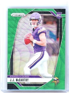 2024 Prizm JJ McCarthy #400 Green Wave Rookie Vikings RC - Picture 1 of 3