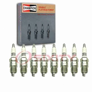 8 pc Champion Double Platinum Spark Plugs for 1979-1984 GMC G2500 5.0L 5.7L fe - Picture 1 of 5