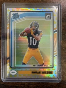 2024 Donruss Optic Flex Roman Wilson RC /149 Steelers - Bild 1 von 2