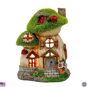 Pilz Gartenstatuen mit Solarlicht - Außendeko für Garten Geschenke - Bild 1 von 6