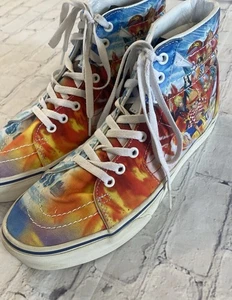 Vans Sk8 One Piece Hi Punk Hazard Mens 8.5 Blue Athletic Shoes Sneakers Anime - Picture 1 of 18