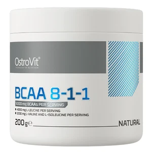 BCAA 8-1-1 - 200G - 40 Portionen - Aminosäuren, Regeneration, Kraft, Muskelmasse - Picture 1 of 2