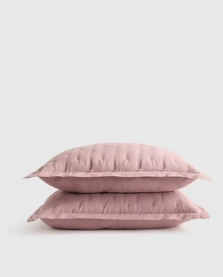 Conjunto de farsa de sonho de linho europeu Quince King Dusty Mauve - Imagem 1 de 4