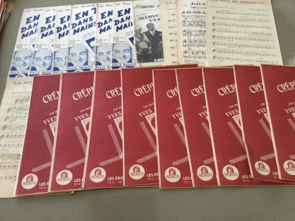 LOT DE  20 PARTITIONS ANCIENNES - Photo 1/1