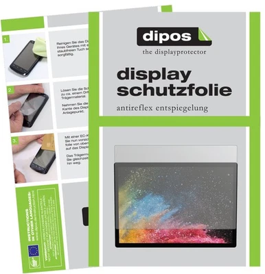 2x Screen Protector for Microsoft Surface Book 2 Protection Anti Glare dipos - Image 1 of 4