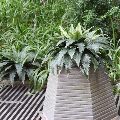 Helechos Artificiales para Exterior, Juego de 2 Ramos 33" Diamante Grandes Helechos Falsos Fa... Foto 1 de 4