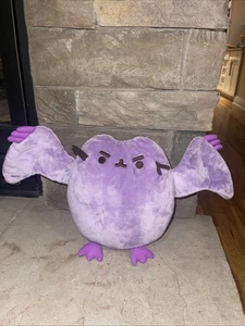 Gund Pusheen the Cat 10" Plush Purple Bat 18” Wingspan Halloween - Picture 1 of 7