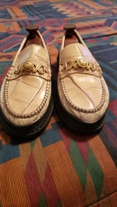 Matteo & Massimo Genuine Alligator 🐊 And Leather Men Dress Shoe's Sz. 43 - 10-M - Picture 1 of 15