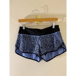 Lululemon Damen Speed Up Shorts in Ace Spot Wiegenliedblau Größe 6 Athleisure - Bild 1 von 6