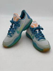 RARE Sz 7Y - Nike Kobe X 10 Blue Lagoon Total Orange Basketball Shoe 726067-333 - Picture 1 of 13