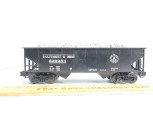 Weaver B&O 636984 2 Bay Hopper W/ Custom Real Rock Load O Gauge Baltimore Ohio - Picture 1 of 13