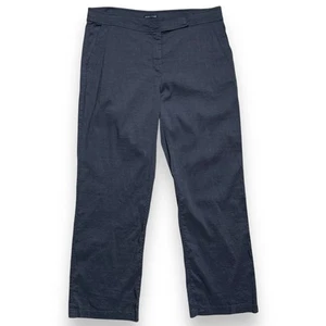 Eileen Fisher Linen Blend Straight Leg Pants Size 14 Gray - Picture 1 of 10