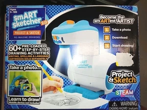 SMART Sketcher 2.0 Projector Kids Project W/ Game Cartridge, Drawing Art TESTED - Picture 1 of 24