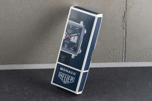 NEU - Reprint Heuer Monaco Vintage Uhrenbox Etui Armbandbox blau - Bild 1 von 2