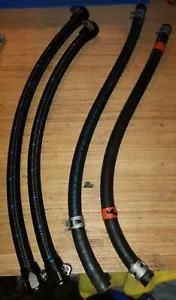 Classic mini braided stainless nylon fuel tank lines MPI SPI WJH10139 pipes - Picture 1 of 3