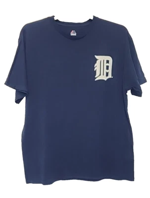 Camiseta de béisbol Justin Verlander #35 Detroit Tigers majestuosa MLB azul para hombre XL Foto 1 de 4
