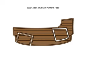 2003 Cobalt 246 Swim Platform Step Pad Boat EVA Foam Faux Teak Deck Floor Mat - Picture 1 of 24