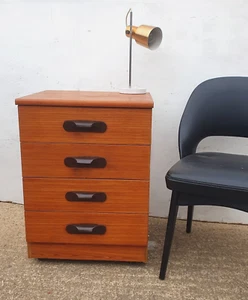 Retro Mid Century Austin Suite Teak Chest Of Drawers - Picture 1 of 7