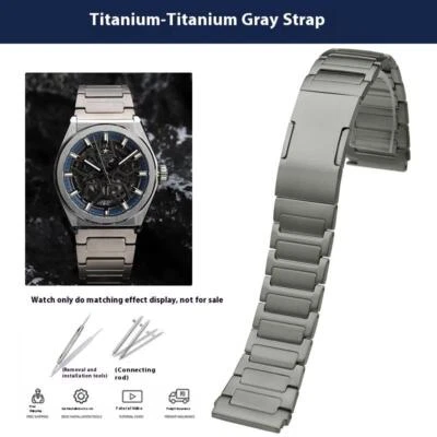 Pulseira de relógio liga de titânio 49.9000/9001/9002 para Zenith DEFY 95.9000 - Imagem 1 de 4
