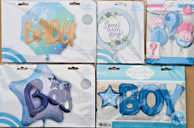 IT'S A BOY BALLOONS ~ NEW BABY BALLOONS ~ BABY SHOWER BALLOONS ~ YOU PICK ~ NEW - Image 1 of 4