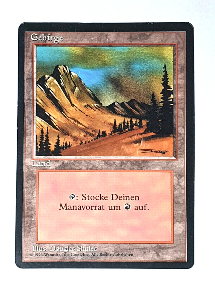 Gebirge / Mountain (V.3)  - FBB Foreign Black Bordered DE  Mtg Magic - Image 1 of 1