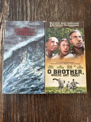 Perfect Storm + O Brother Where Art Thou 2 VHS Lot George Clooney - Image 1 of 4